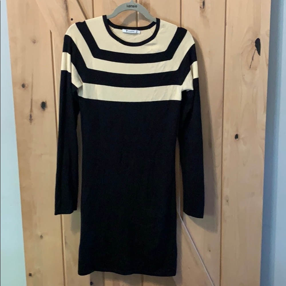 Striped sweater dress